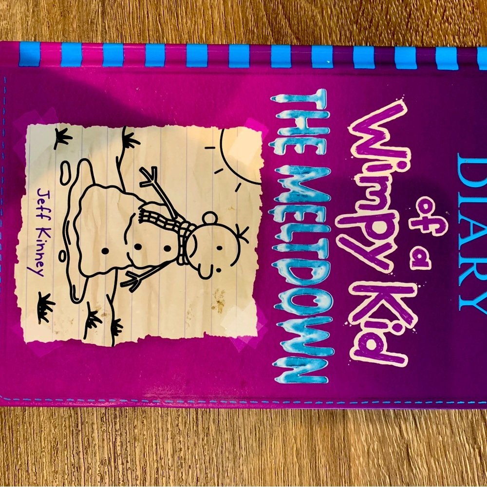 Diary of a wimpy kid books 3, 4, 10, and 13